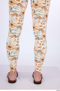 Hanane calf casual dressed white floral leggings 0005.jpg